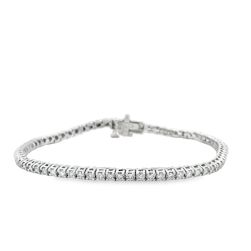 bold emerald summit peak bracelet-2.0 CTW Diamond Tennis Bracelet in White Gold