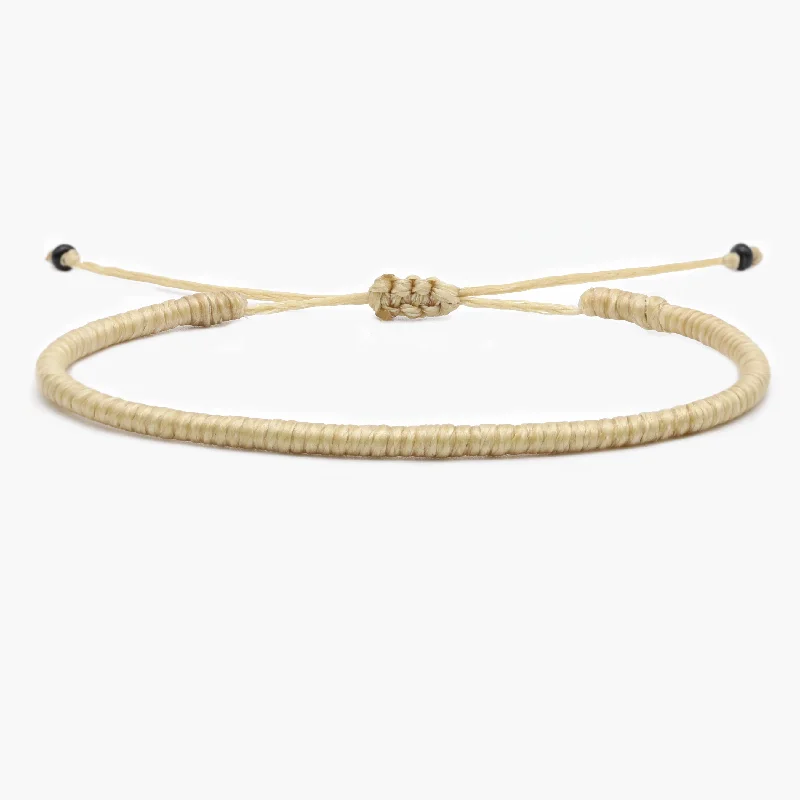 bohemian crest summit bracelet-Braided Cape Town Bracelet (Nude)