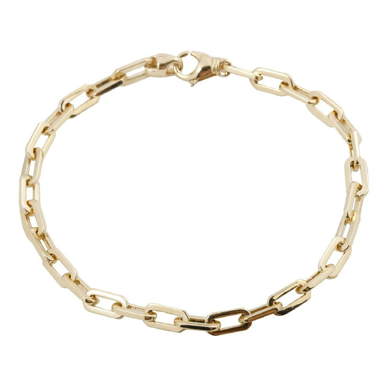 modern sleek crest peak bracelet-Classic Link Bracelet