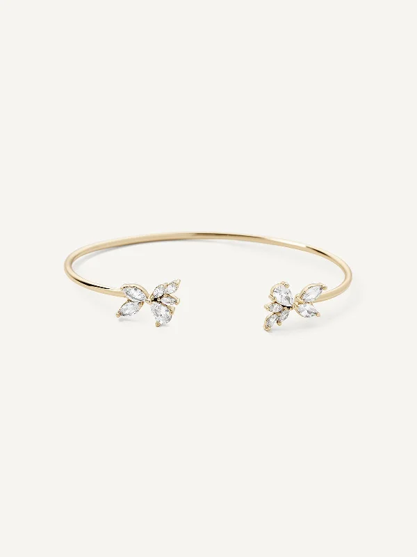 minimalist peak crest bracelet-Everly Cuff