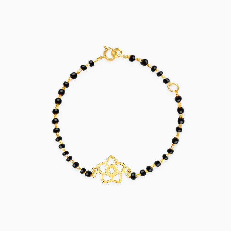 bold ruby summit peak bracelet-Gold Glorious Flower Kids Nazariya Bracelet (0-1 yrs)