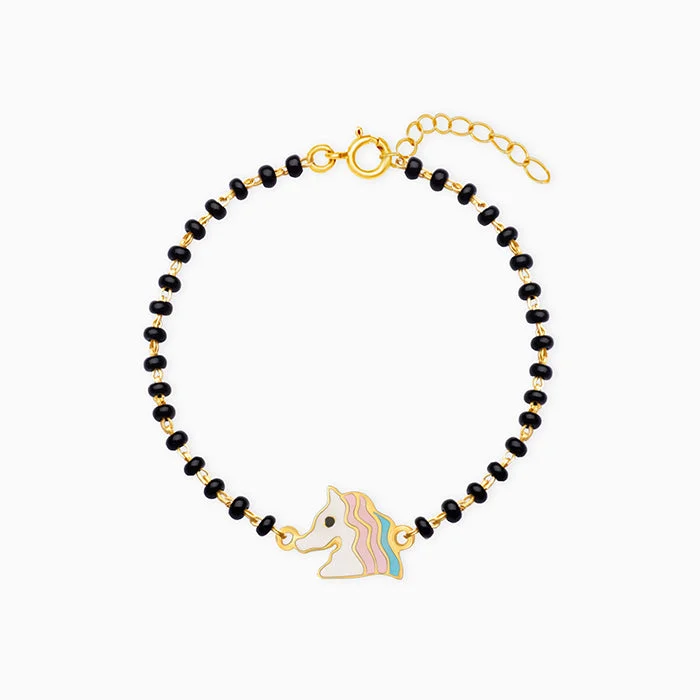 bold sapphire summit peak bracelet-Golden Rainbow Dash Infant Bracelet (0-18 months)