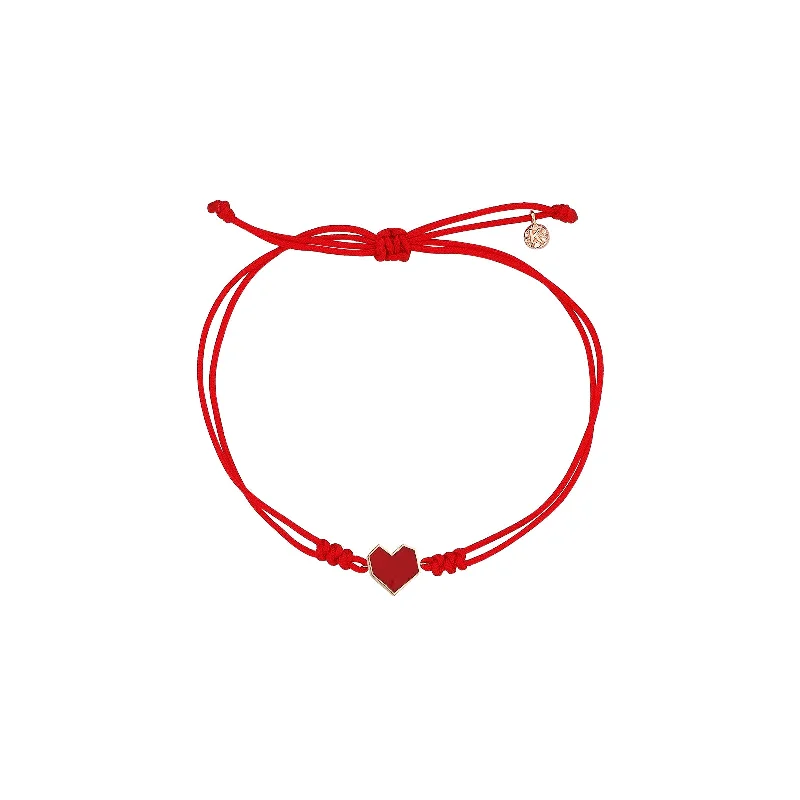 bohemian crest summit bracelet-Rouge Cord Bracelet