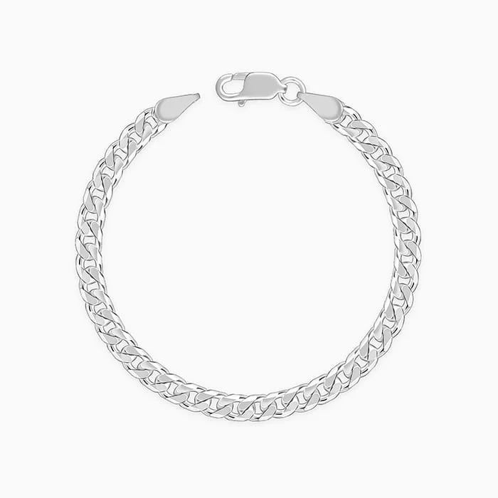 artisan-crafted silver bracelet-Silver Warrior Mode Bracelet For Him