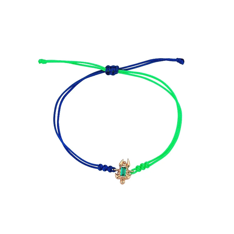 art deco opal bracelet-Tortoise Cord Bracelet