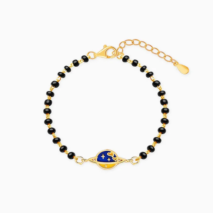 modern sculpted chain bracelet-Golden Planet of Love Infant Bracelet (0-18 months)