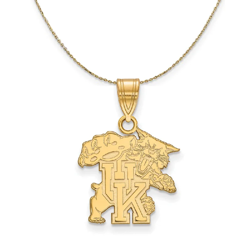 14k Yellow Gold U. of Kentucky Medium Necklace