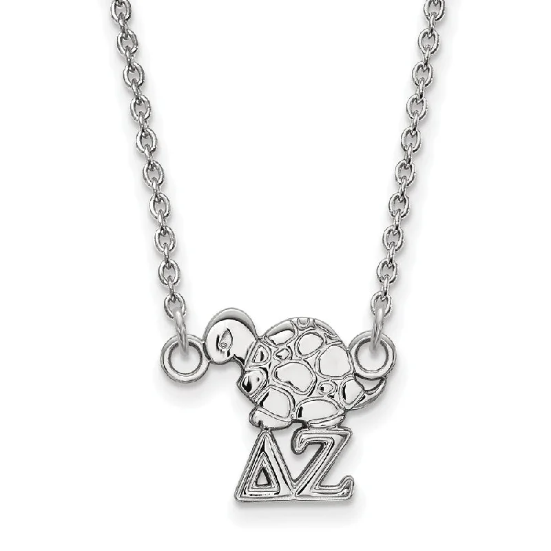 Sterling Silver Delta Zeta XS (Tiny) Necklace