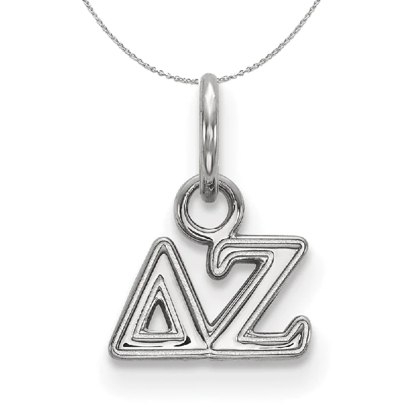 Sterling Silver Delta Zeta XS (Tiny) Greek Necklace