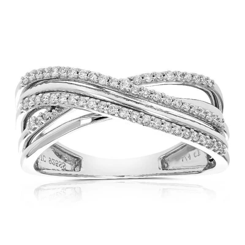 inscribed lineage ring-1/4 cttw Round Lab Grown Diamond .925 Sterling Silver Engagement Ring Prong Set