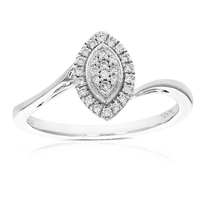 inscribed devotion ring-1/8 cttw Round Cut Lab Grown Diamond Wedding Engagement Ring .925 Sterling Silver