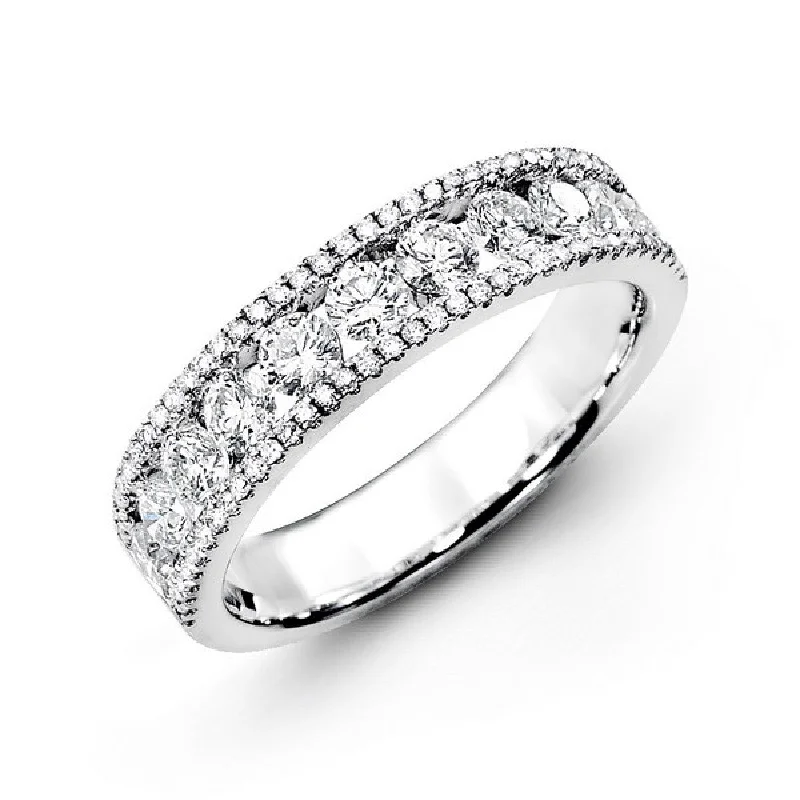 adjustable willow summit ring-18KW Diamond Fashion Band 0.99 ctw