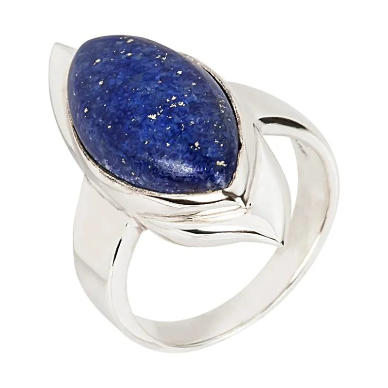 adjustable branch summit ring-925 Sterling Silver Lapis Lazuli Classic Ring