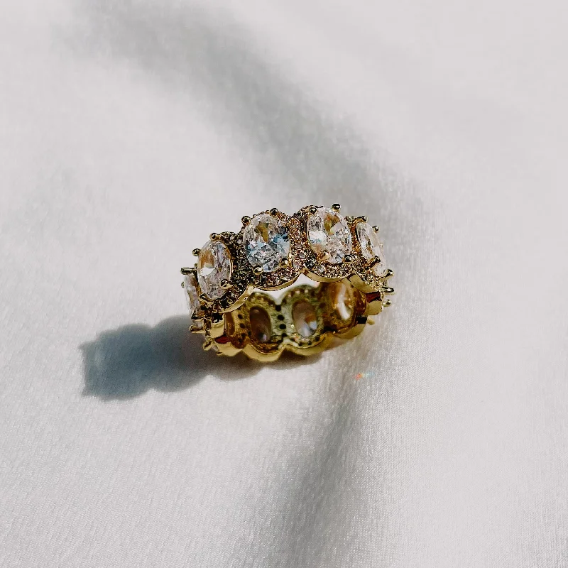 modern layered topaz ring-Heiress Ring