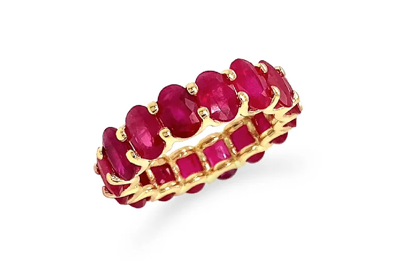 matte bronze tier ring-Maxi Eternity Rings Gemstones & Gold