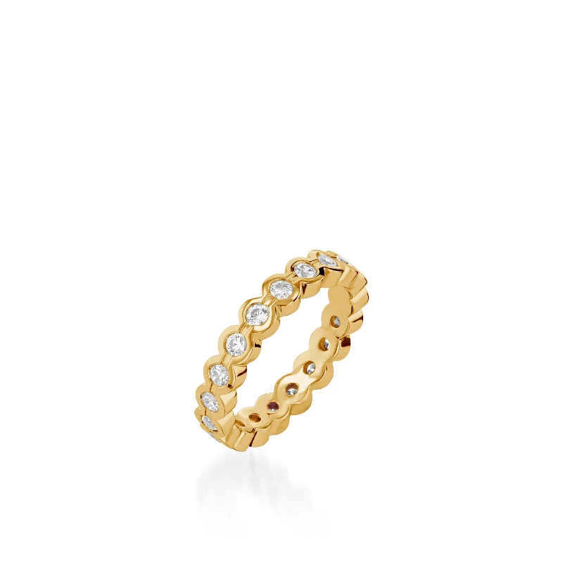 modern tiered sapphire ring-Paloma Diamond Eternity Ring