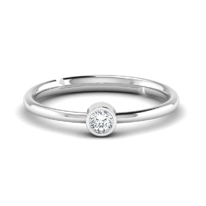 inscribed lineage ring-Pure Elegance Solitaire 925 Silver Ring