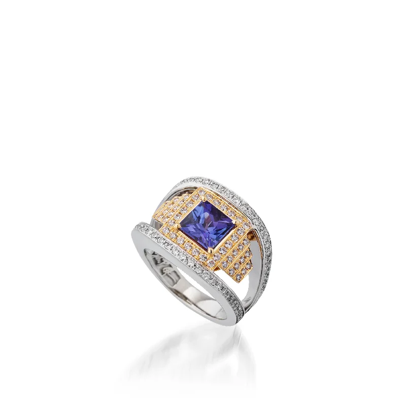 inscribed heritage ring-Signature Tanzanite Ring