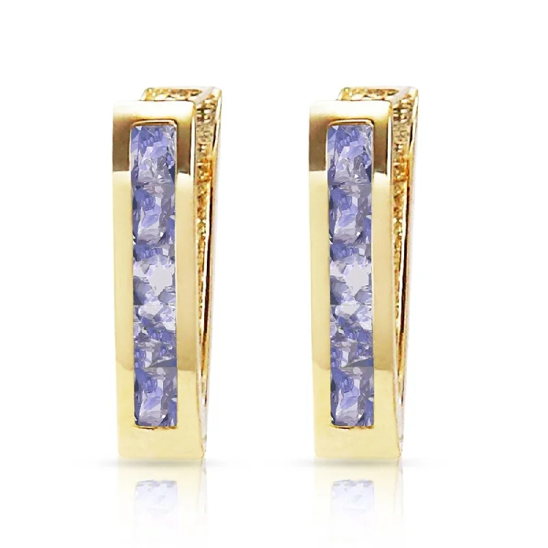 bold opal summit peak earrings-0.95 CTW 14K Solid Gold Felicity Tanzanite Earrings