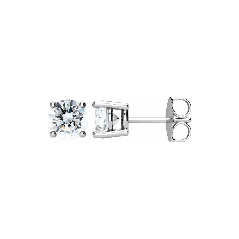 bold opal summit peak earrings-14k White Gold 1 1/2 CTW Diamond Earring for Women